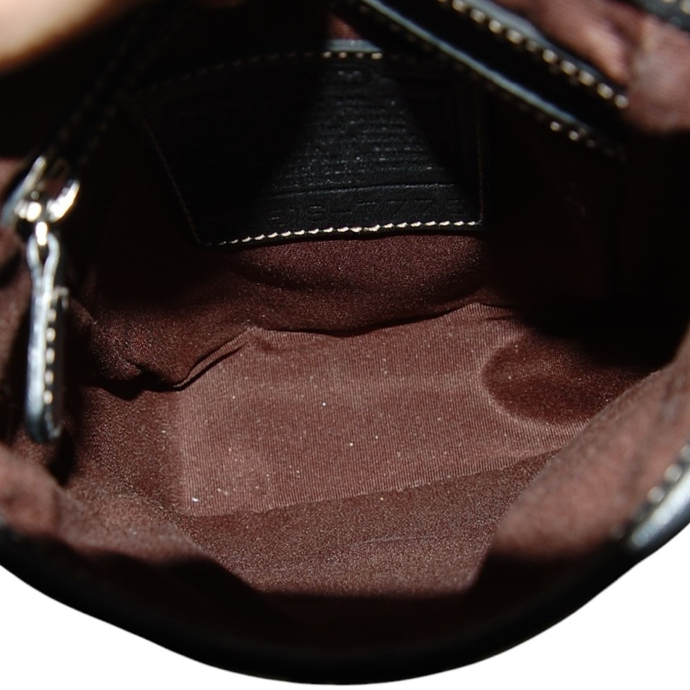 Coach Vintage Camera Crossbody Black Leather Bag Flap Style K0S-7775 NWOT - Picture 7 of 13